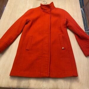 Women's Orange Peacoat